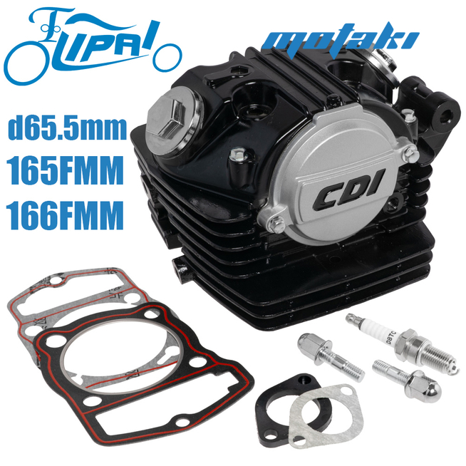 Головка CB250, TTR250 (ГБЦ D65.5*K27/31.5 BL 165/166FMM) Lipai PRO