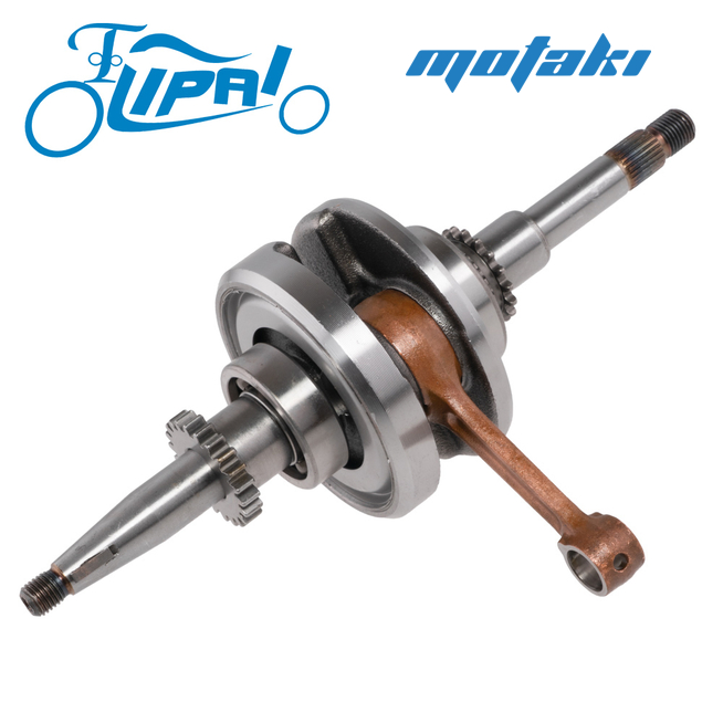 Коленвал скутер 139QMB (шестерня маслонасоса 22T) Lipai