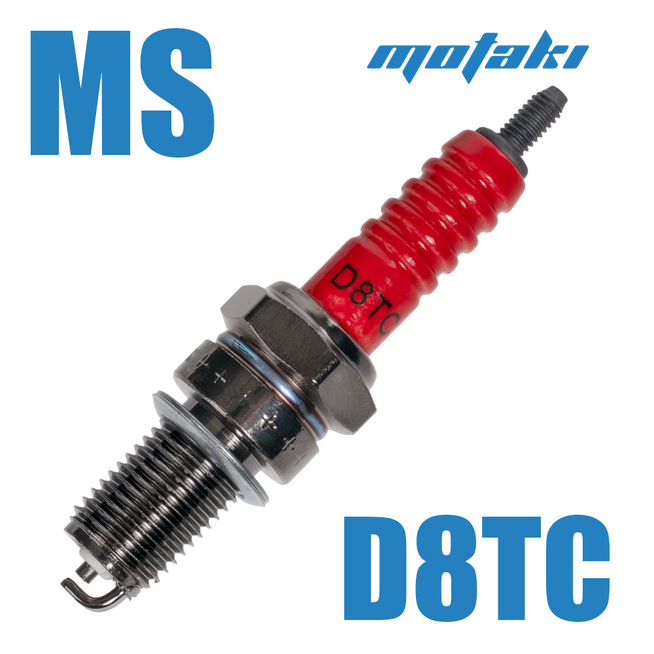 Свеча D8TC для мотоциклов CG-CB (M12*1.25*L19) MS