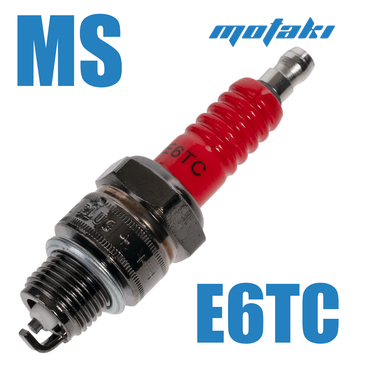 Свеча зажигания E6TC для 2T мото, скутер (M14*1.25*L12.7) MS