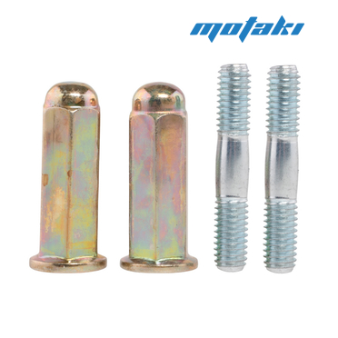 Гайки и шпильки глушителя скутер (2 шт. М6*1*L35 + колпачки h32)