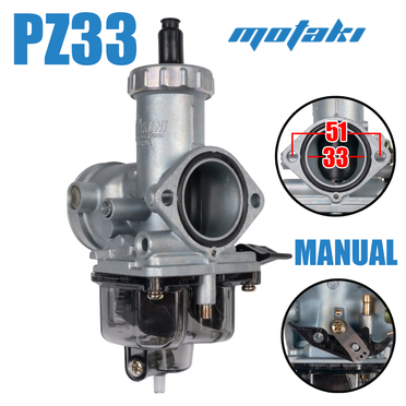 Карбюратор PZ33 MANUAL (Т33*Ф48, SEACUBE) ПРОЗРАЧНЫЙ