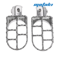 Подножки водителя питбайк, мото KAYO T2/T4/T6 (комплект СЕРЕБРО)