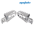 Подножки водителя питбайк, мото KAYO T2/T4/T6 (комплект СЕРЕБРО)