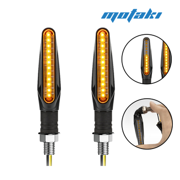 Повороты светодиодные LED KC-020SQ (2 шт. 85*20mm бегущие M10)