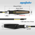 Повороты светодиодные LED KC-020SQ (2 шт. 85*20mm бегущие M10)