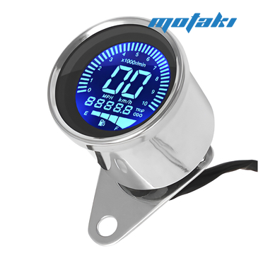 Спидометр, тахометр, одометр LCD MCH-18303 (универсальный) ХРОМ