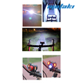 Фара для велосипеда T6 (линза, LED, 4 режима, АКБ, USB) СИНИЙ
