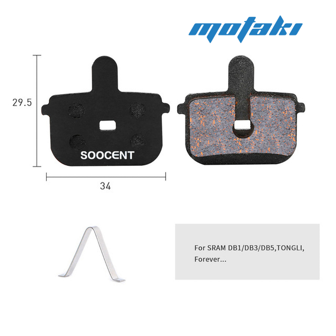 Колодки вело дисковые SRAM DB1, DB3, DB5 (2 КОМПЛЕКТА) SC