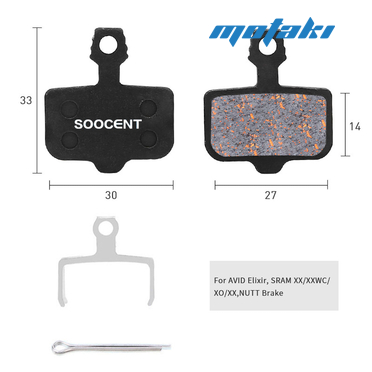 Колодки вело дисковые Avid/Sram Elixir (2 КОМПЛЕКТА PAD-04) SC