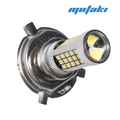 Лампа 12В H4 P43T в фару мотоцикла (светодиодная 66-SMD, линза)