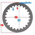 Диск сцепления CG-CB, YBR 125 (промежуточный металлический 24Z*h1)