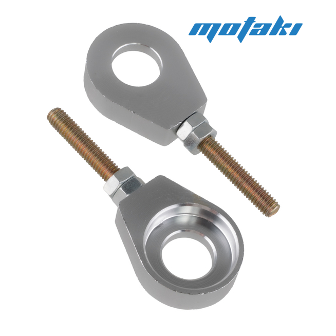 Натяжители цепи мото, питбайк (d15 округлые CNC серые) RIDE IT