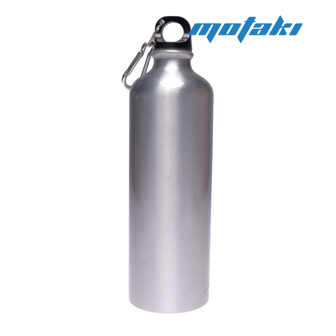 Бутылка для воды вело (AL фляга 750 мл, 250 х 73 мм) СЕРАЯ