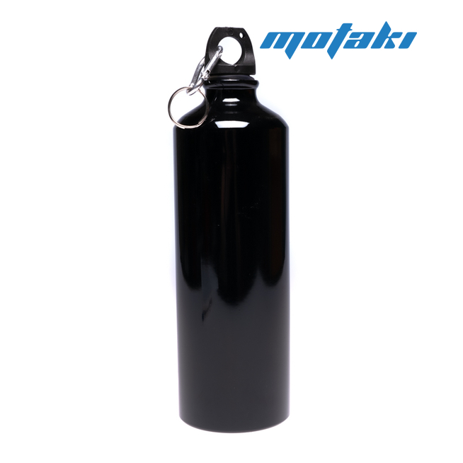 Бутылка для воды вело (AL фляга 750 мл, 250 х 73 мм) ЧЕРНАЯ