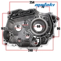 Корпус картера CG150-200 (левая половина)