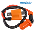 Катушка зажигания CG-CB, JOG, Динго (2 крепежа, силиконовый колпак 120Г)