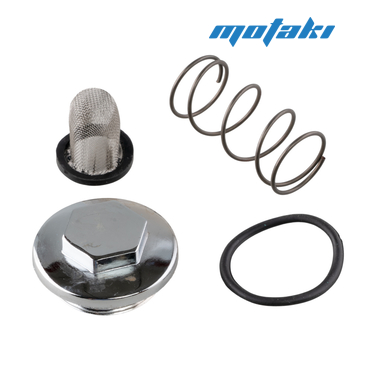 Фильтр масляный CG-CB 125-150 (крышка ХРОМ D45 мм, сетка, кольцо, пружина)