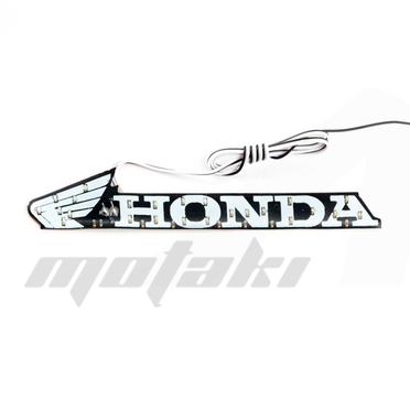 Наклейка светодиодная с логотипом Honda (110 x 20 мм, зеленый свет)