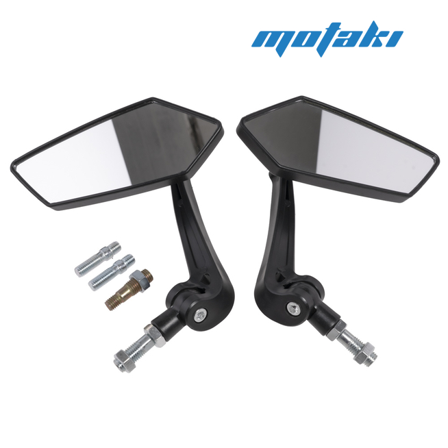 Зеркала MOD-201 (полигональные 148*57, переходники M8/M10)