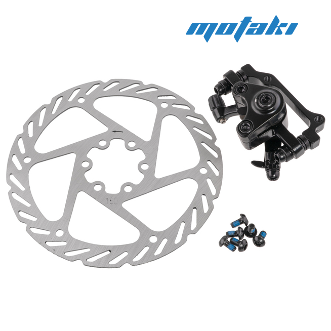 Тормоз дисковый вело BR620(R) (калипер R160-F180 мм, ротор 160 мм, болты)