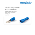 Клеммы папа и мама плоские (синие FDFD / MDD 2-250, AWG 16-14)