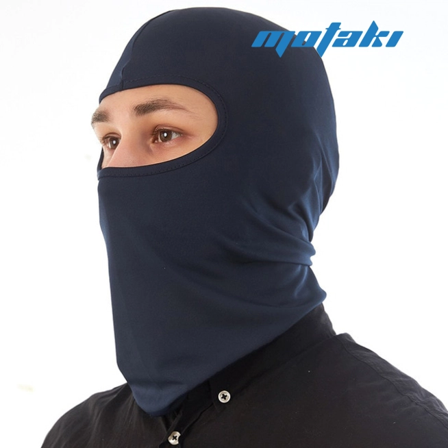 Подшлемник балаклава летняя (темно-синяя, лайкра, 1 отверстие)