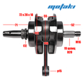 Коленвал CB250, TTR250a (шатун 146*p15 165FMM) FENGRUI