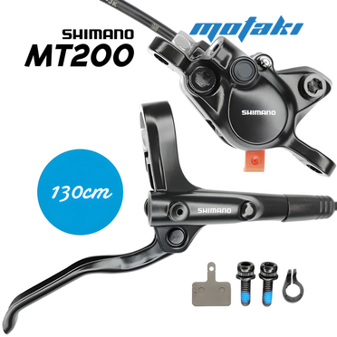 Тормоз вело гидравлический Shimano MT200 (задний, линия 1300 мм, рычаг правый)