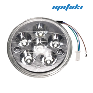 Лампа фары Альфа (6 LED диодов 9-36В со СТЕКЛОМ, D140 мм) ТИП2