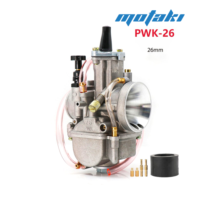 Карбюратор PWK 26 (Т24 x Ф50 мм, переходник, жиклёры)