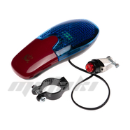 Сигнал вело электрический с выносной кнопкой (красно-синий, 8 мелодий) XC-209