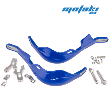 Защита рук TTR250, KAYO-250 (2 шт. синяя АРМИРОВАННАЯ, крепление на руль)