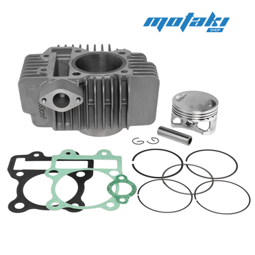 Поршневая на питбайк YX150, YX160, ZS155, ZS160 двигатель 1P60FMJ, 1P60YMJ, 1P60FMK (ЦПГ 60мм поршень, 13мм палец, цилиндр h74)