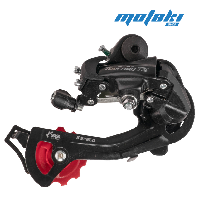 Переключатель задний вело Shimano RD-TZ500 (болт, крепление на петух)