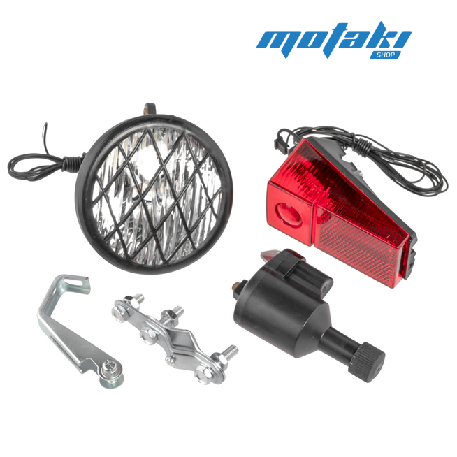 Светооборудование вело 6В 3Вт (комплект MO)