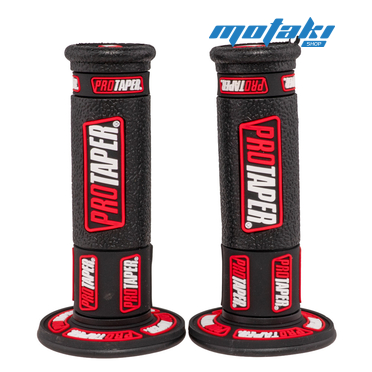 Ручки руля PROTAPER (грипсы красные на руль 22 мм.) ТИП2