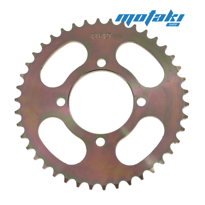 Звезда задняя для мопеда Сигма, MX50V, Viper, YBR125 (428-42T d64*4H*56/80) Yzn