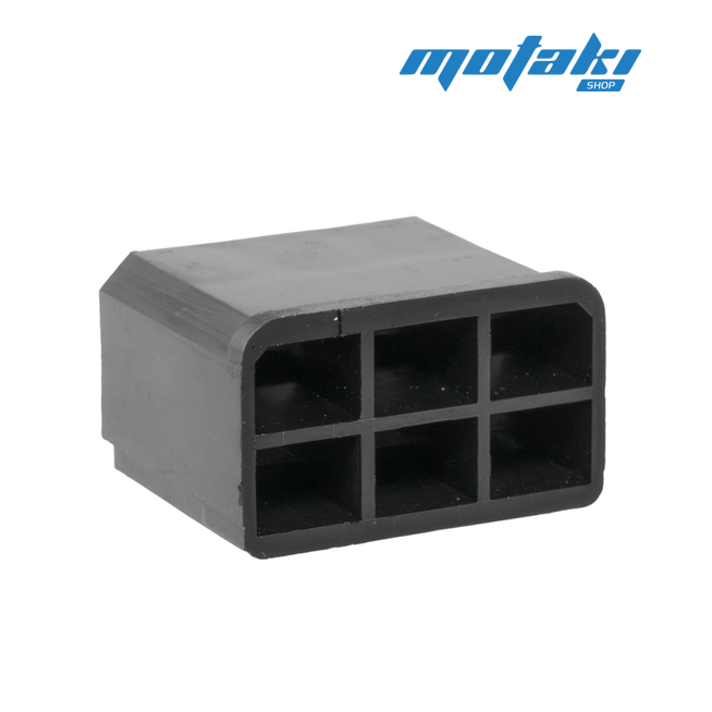 Колодка гнездовая под 6 клемм 6.3 мм (02503)