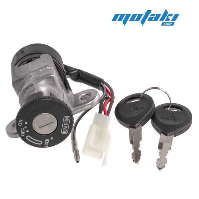 Замок зажигания Ямаха JOG 3KJ (4 к. и провод, алюминий)