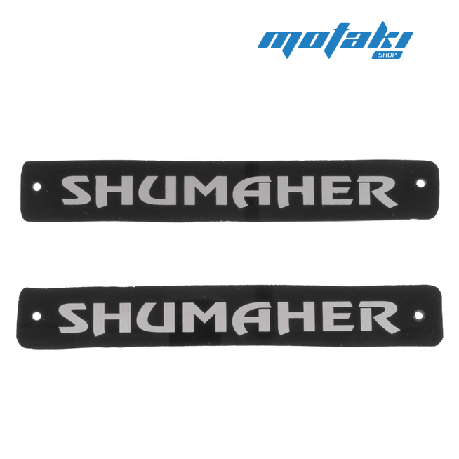 Эмблемы бардачка Иж Shumaher (2 шт. черные ТИП2) УЦЕНКА