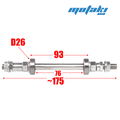 Ось задней втулки вело MTB (3/8"*175, гайки, втулки + ПП)
