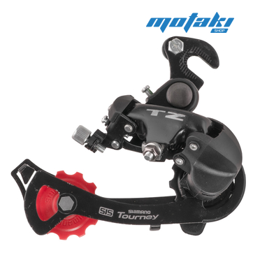 Переключатель задний вело Shimano TZ50 (крюк, крепление на ось)