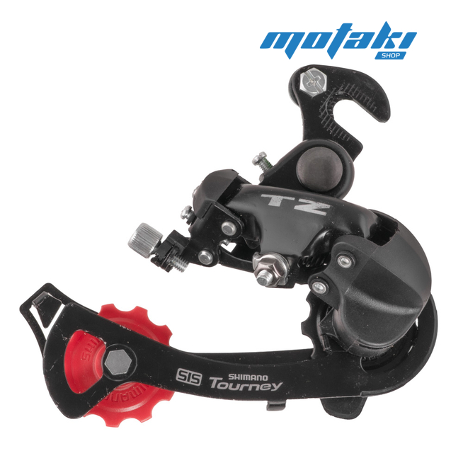 Переключатель задний вело Shimano TZ50 (крюк, крепление на ось)