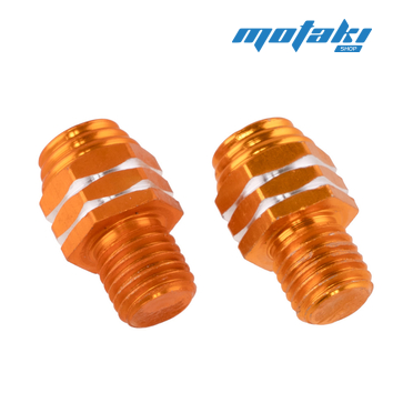 Заглушка в резьбу (2 шт., смайлики золото, М10 x 9 x шаг 1.25 мм.)