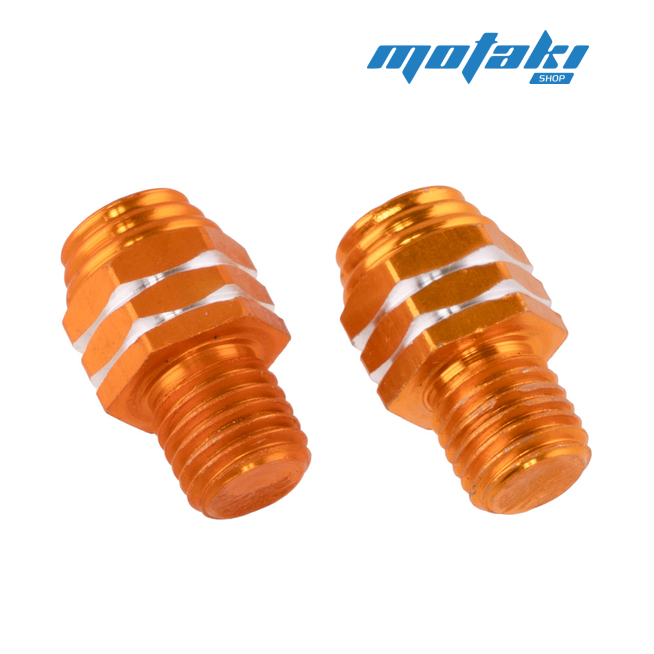 Заглушка в резьбу (2 шт., смайлики золото, М10 x 9 x шаг 1.25 мм.)