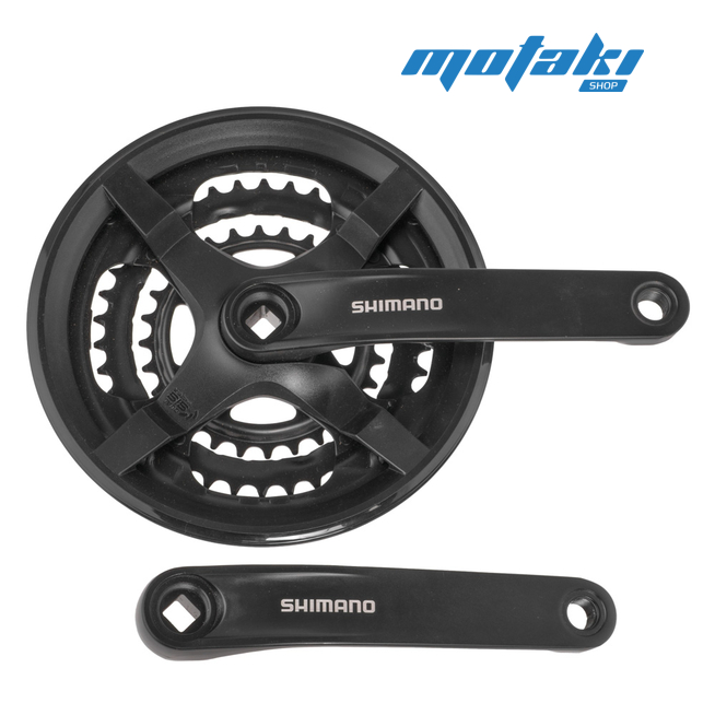 Шатуны вело 3 звезды 28*38*48 (170 мм. под квадратный вал) SHIMANO TY301