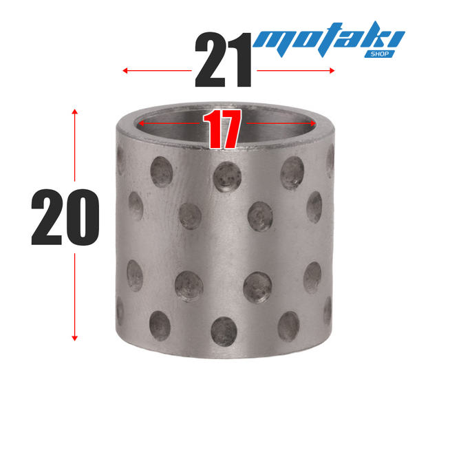Втулка ведущей шестерни сцепления Альфа, TTR125 (D21 х d17 х h20.5 мм.)