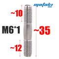 Гайки и шпильки глушителя Альфа (2 шт. М6*1*L35 + колпачки h17)