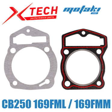 Прокладка головки и цилиндра CB200, CB250 (d69 MA 169FML/FMM) X-Tech